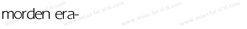 morden era字体转换